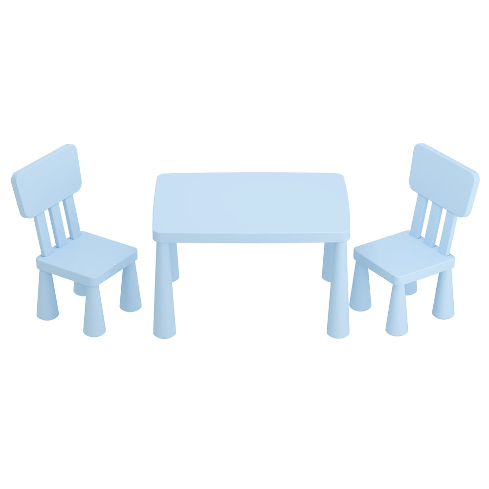 Keezi Kids Table and 2 Chairs Set Blue