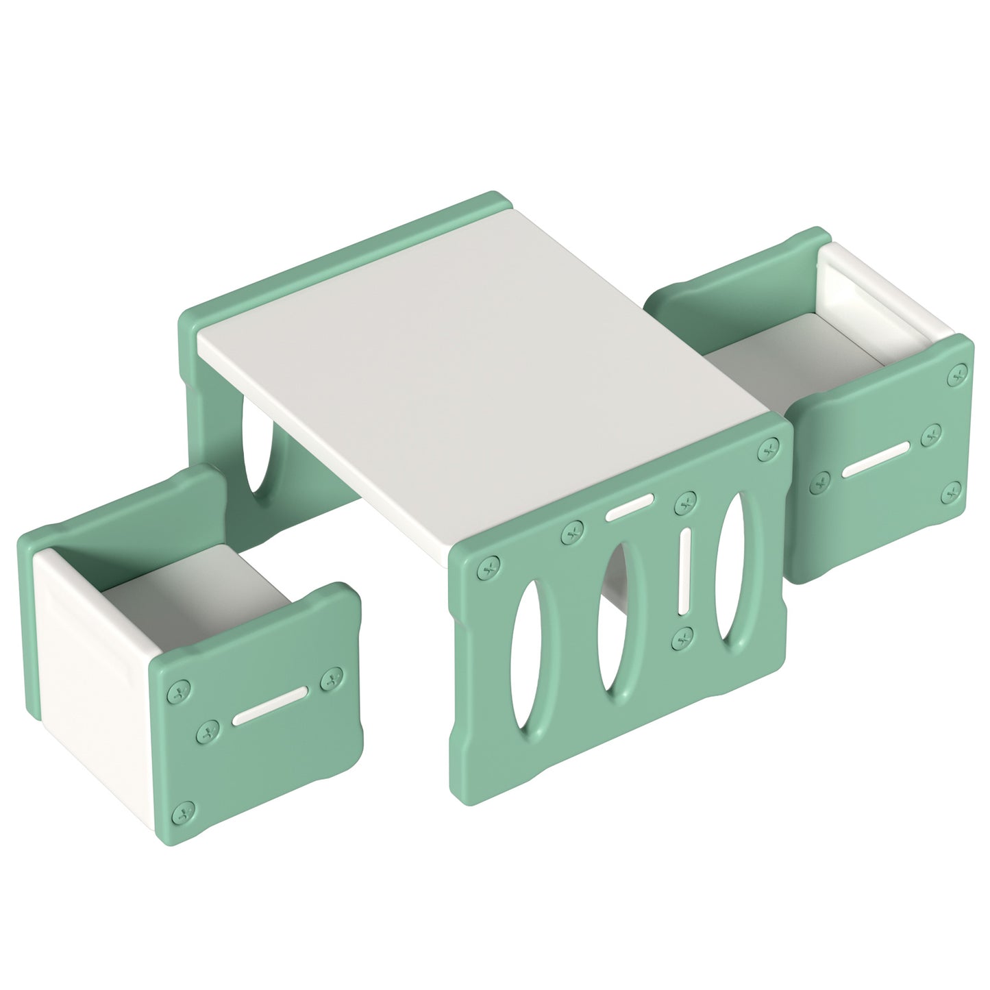 Nubo 3 Piece Kids Table and Chairs Set