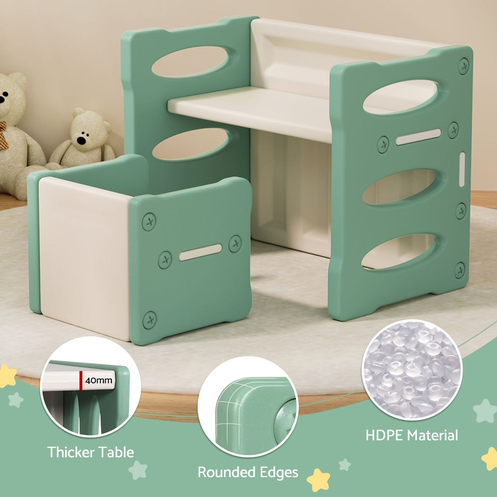 Nubo 3 Piece Kids Table and Chairs Set