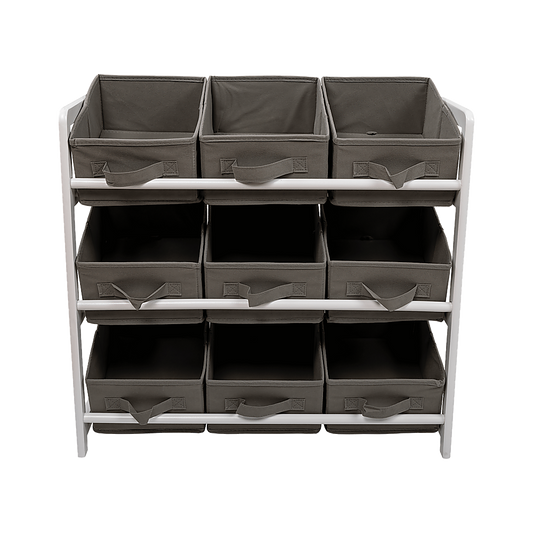 Kids Toy Box Storage Unit Drawers Childrens Bedroom Shelf Baby Nursery Furniture Grey