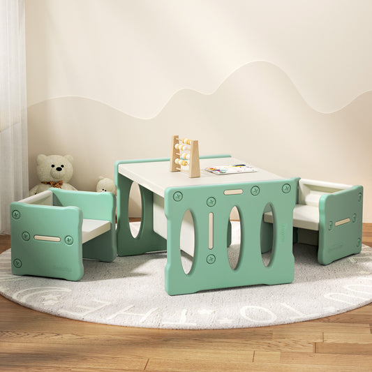 Nubo 3 Piece Kids Table and Chairs Set