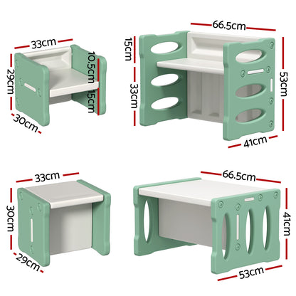 Nubo 3 Piece Kids Table and Chairs Set