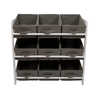 Kids Toy Box Storage Unit Drawers Childrens Bedroom Shelf Baby Nursery Furniture Grey